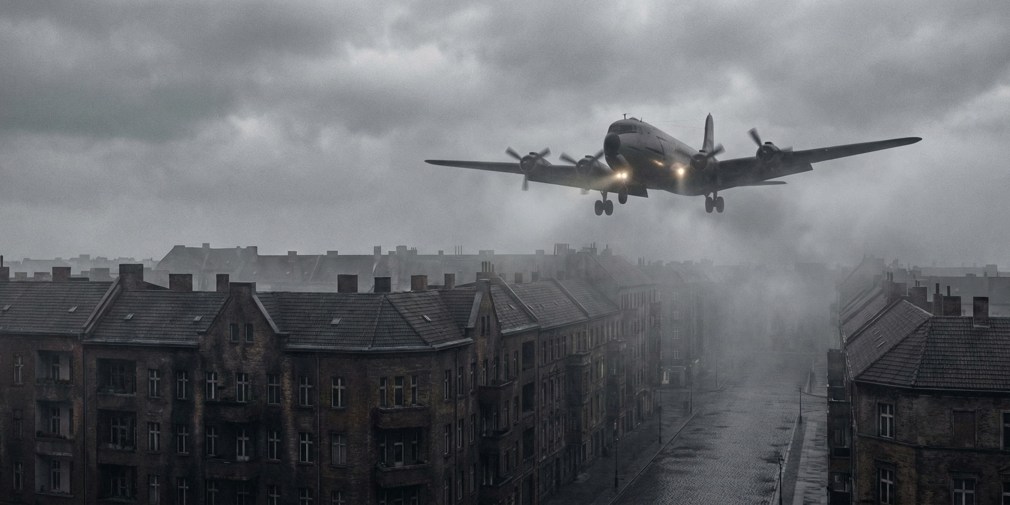 Transport aircraft over Berlin