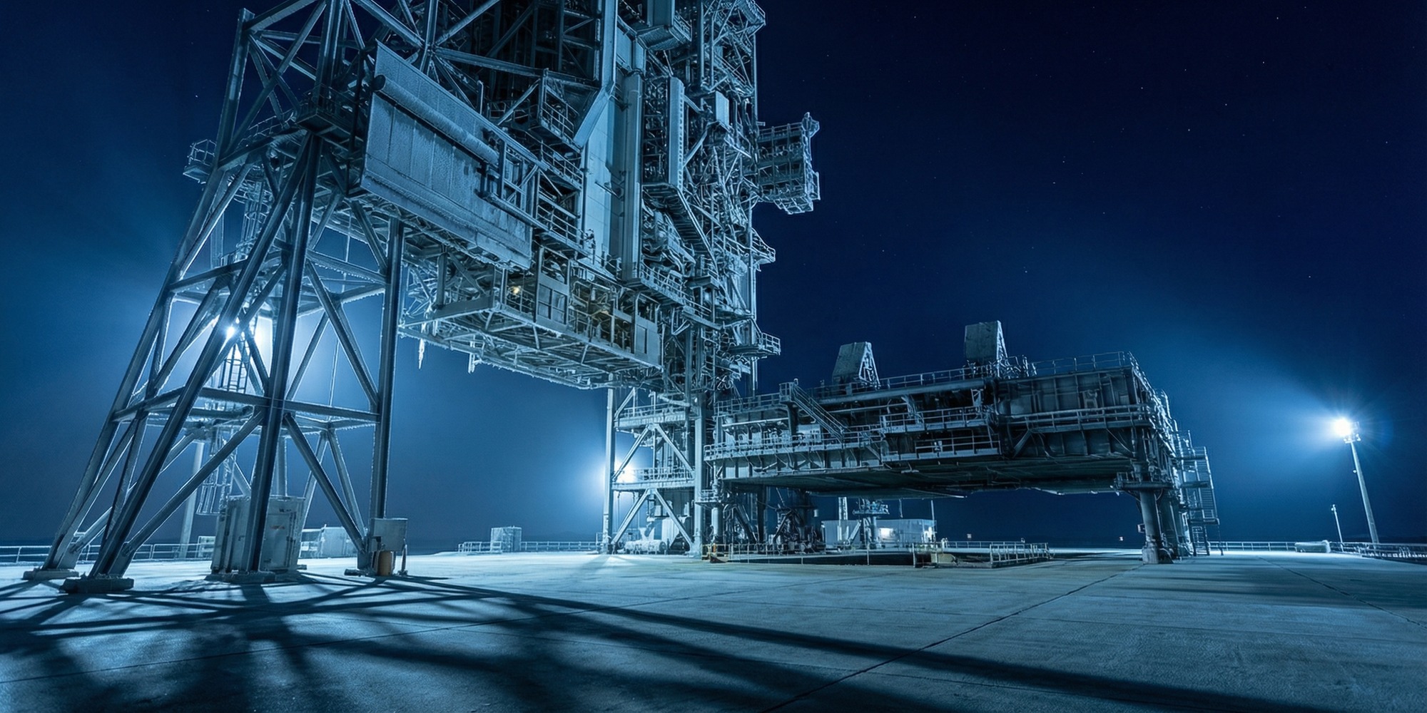 Space shuttle at dawn